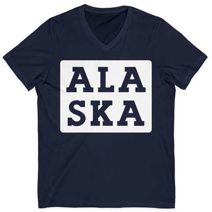 Bold Alaska Block Text Shirt V-Neck Shirt – Alaska Cruise Shirts