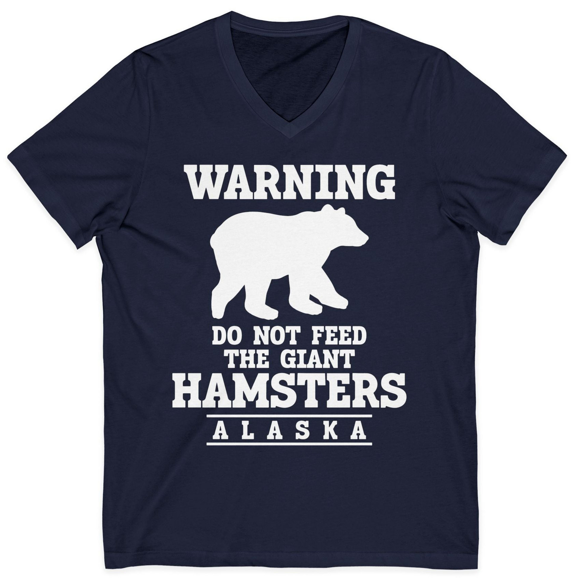 Funny Alaska Bear Warning Shirt V-Neck Shirt – Alaska Cruise Shirts