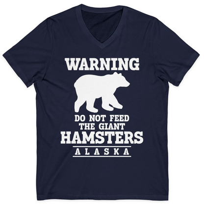 Funny Alaska Bear Warning Shirt V-Neck Shirt – Alaska Cruise Shirts