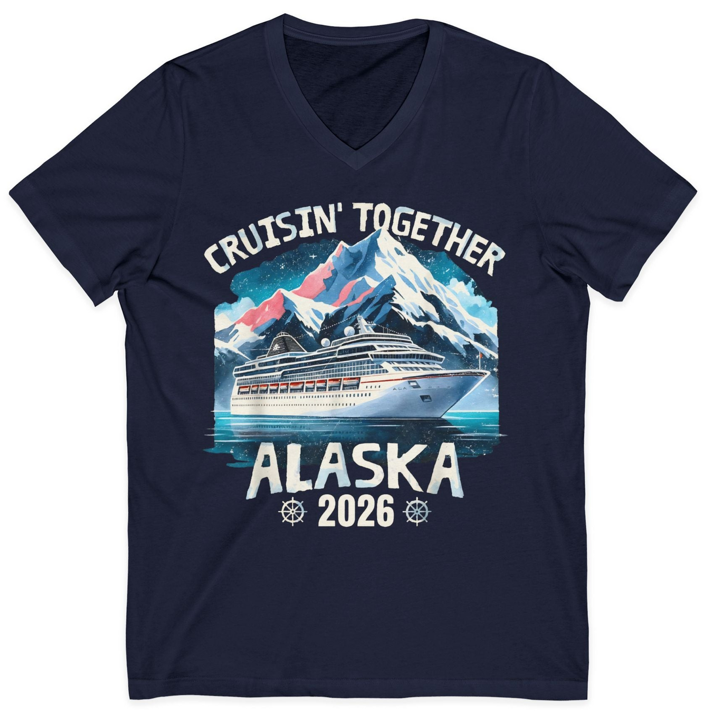 Alaska Cruise 2026 Shirt V-Neck Shirt – Alaska Cruise Shirts