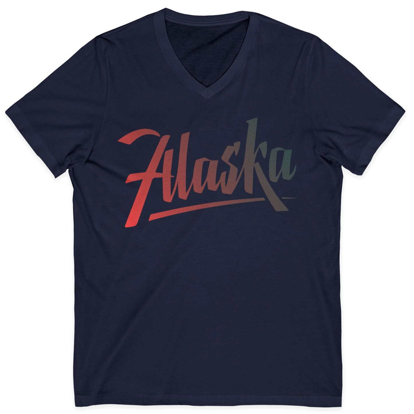 Alaska Script Wordmark Shirt V-Neck Shirt – Alaska Cruise Shirts