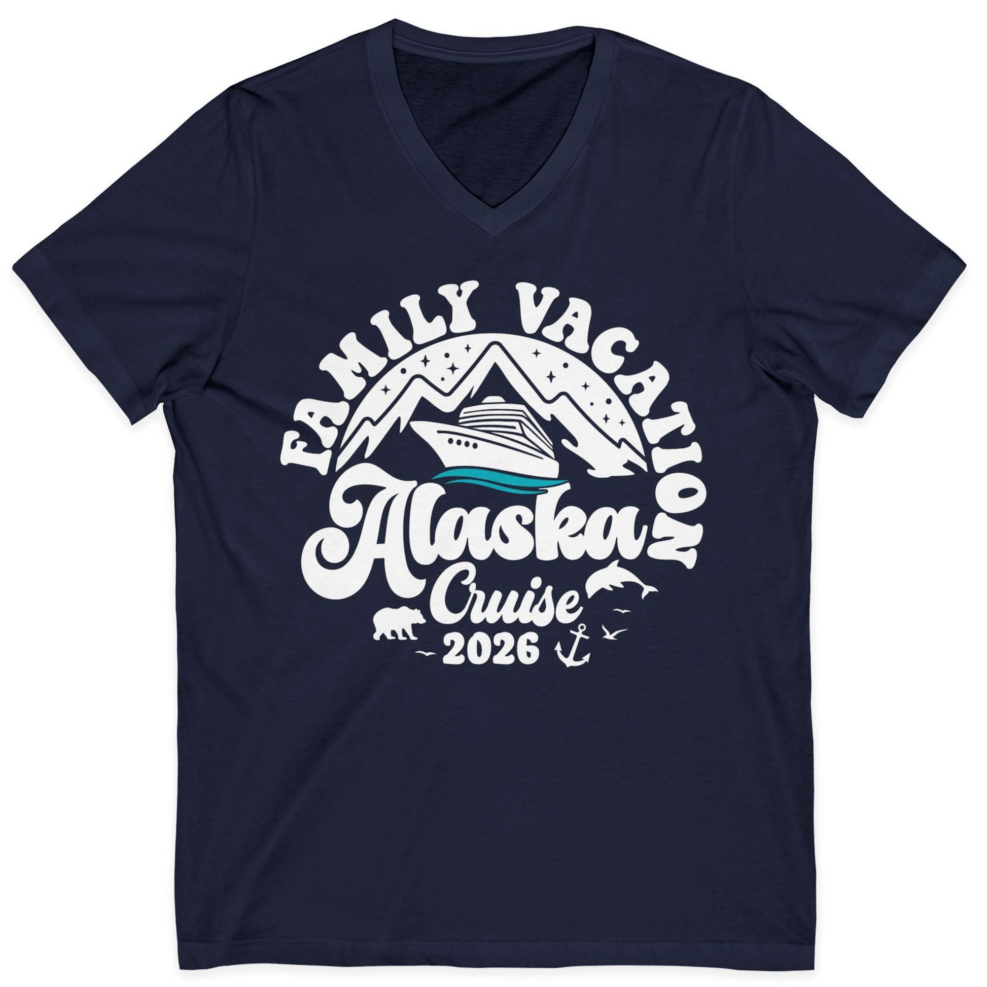 Alaska Family Cruise Shirt V-Neck Shirt – Alaska Cruise Shirts