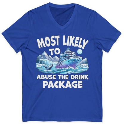 Funny Alaska Cruise Shirt V-Neck Shirt – True Royal – Alaska Cruise Shirts
