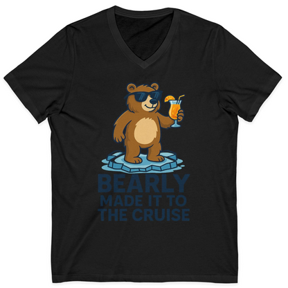 Bear Cruise Shirt V-Neck Shirt – Black – Alaska Cruise Shirts