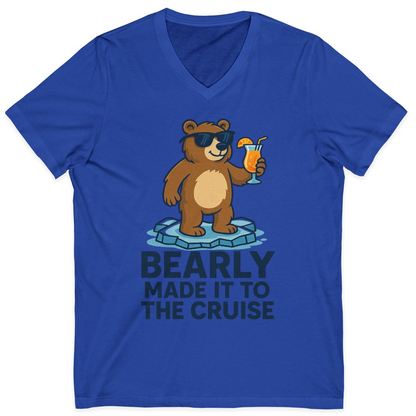 Bear Cruise Shirt V-Neck Shirt – True Royal – Alaska Cruise Shirts